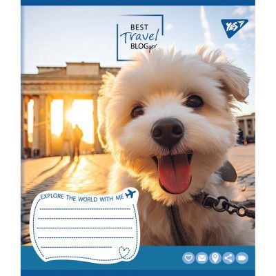 Тетрадь Yes Best travel blogger 36 листов линия (767083) | Зображення 5