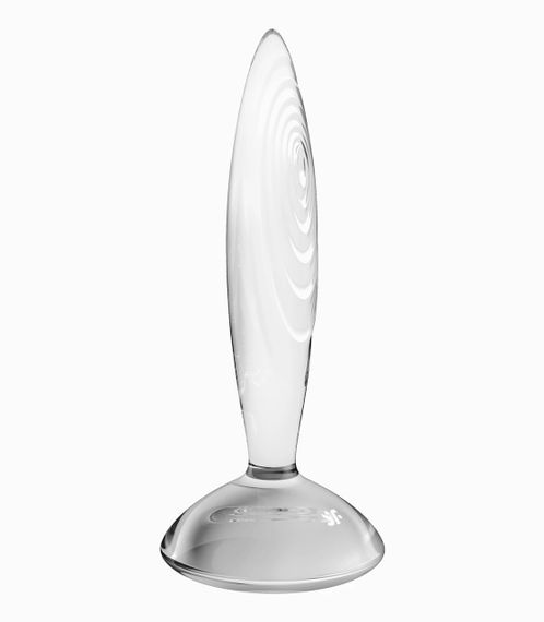 Скляна анальна пробка Satisfyer Sparkling Crystal прозора Sex Aura | Зображення 1