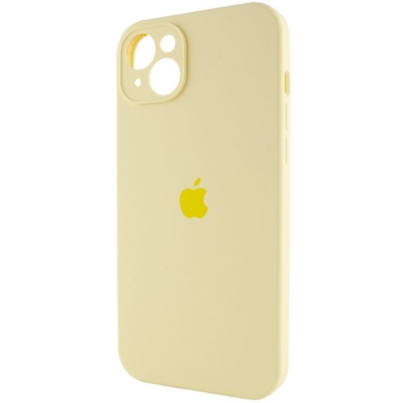 Чехол Silicone Case Full Camera Protective (AA) для Apple iPhone 14 (6.1") Желтый / Mellow Yellow | Зображення 2
