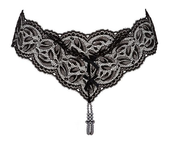 Трусики стринги Ebony Your Night Paris Черные M