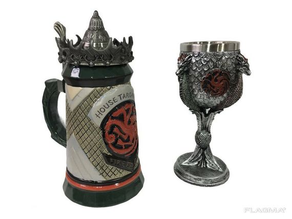 Подарочный набор Кружка Game Of Thrones House Targaryen Fire And Blood Игра Престолов и... | Зображення 2