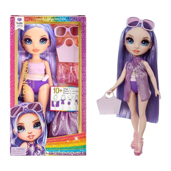 Лялька дитяча Віолетта Rainbow High 507314 серії "Swim & Style" з аксесуарами