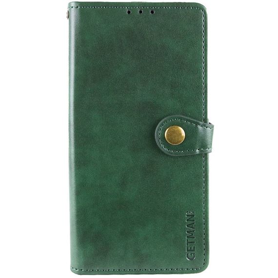 Шкіряний чохол-книжка GETMAN Gallant (PU) для Xiaomi Redmi Note 13 4G Зелений
