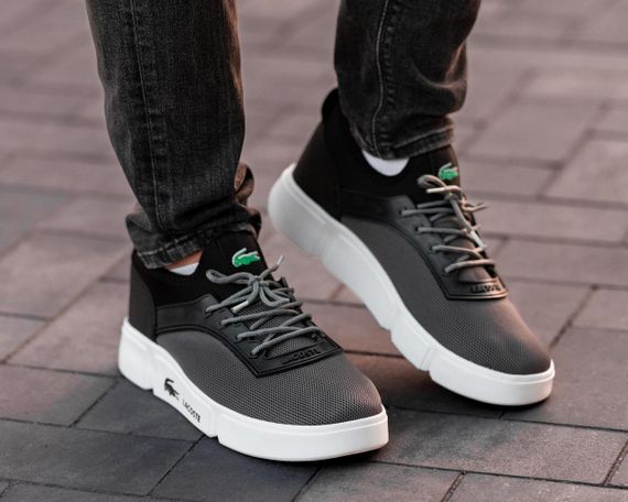 Чоловічі кросівки Lacoste Grey | Зображення 5