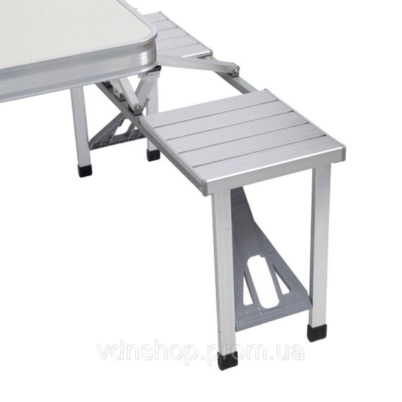 Складной алюминиевый стол трансформер + 4 стула для пикника в чемодане набор туристической складной мебели G03-2 | Зображення 8
