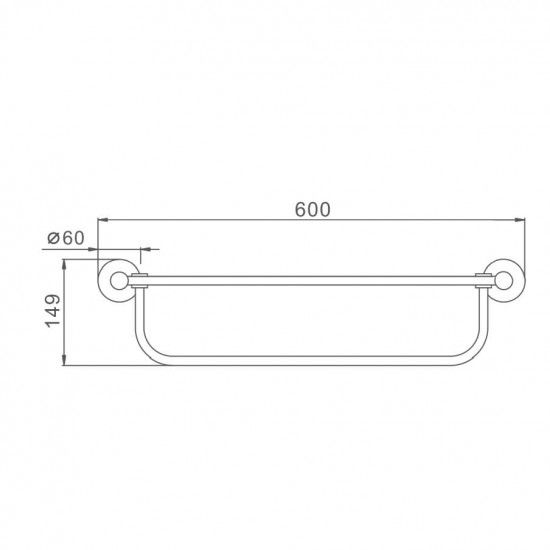 Полиця для рушників Frap F30124 | Зображення 1