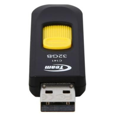 USB флеш накопичувач Team 32GB Team C141 Yellow USB 2.0 (TC14132GY01) | Зображення 3