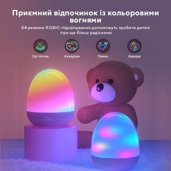 Настільний світильник розумний Govee H6057 RGBIC Night Light Білий (H6057301) | Зображення 8