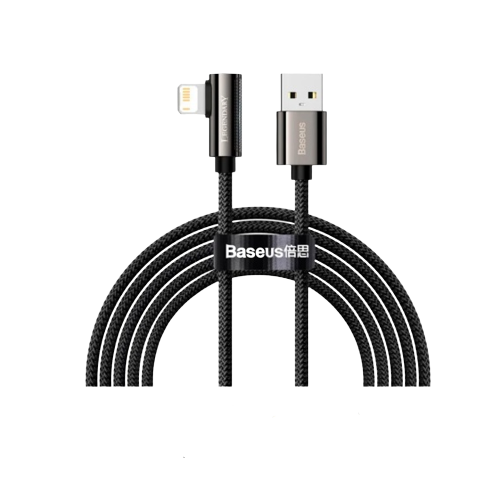 Кабель USB Lightning BASEUS CALCS-01 Legend Elbow 2,4A 1м чорний