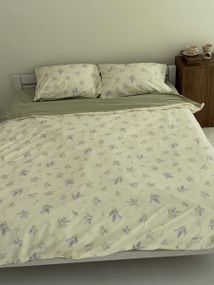 Постільна білизна сімейна Dushka Home Сатин 21663 160х215х2 см