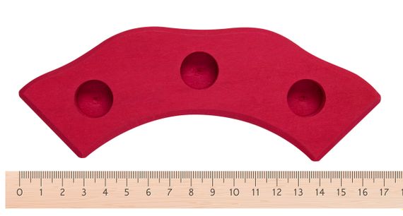 Товары для праздника nic подсвечник полукруглый красный NIC522872 (NIC522872) | Зображення 3