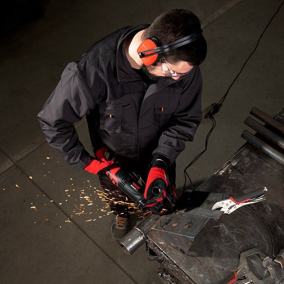 Шліфмашина кутова 1200Вт, діаметр круга 125мм, 5000-12000 об/хв, поворотне руків'я INTERTOOL WT-0225 | Зображення 7