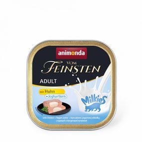 Корм Animonda Vom Feinsten влажный для взрослых кошек, с курицей и йогуртовым центром 100 гр