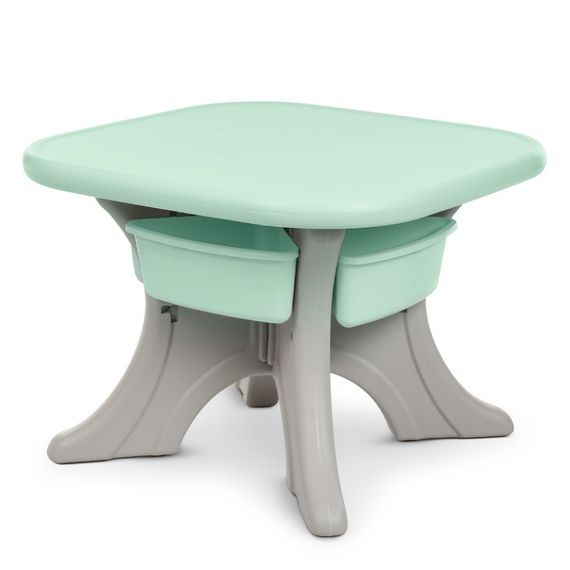 Дитячий столик з двома стільцями NEW TABLE-5 бежево-м'ятний | Зображення 2
