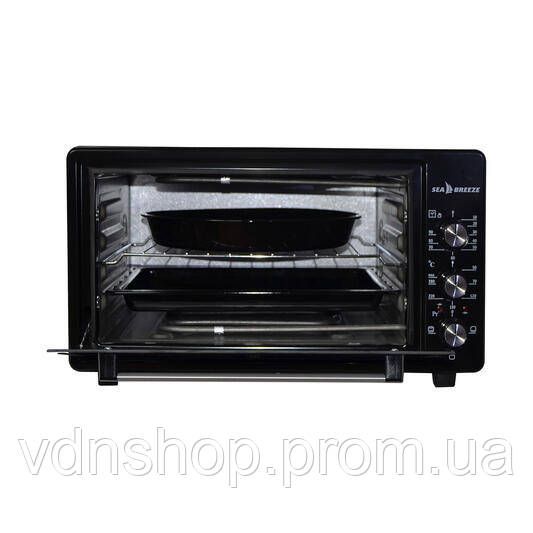 Электрическая печь настольная для кухни Sea Breeze SB-0704 45 л 1420 Вт, Энергоэффективная мультипечь WM-20 | Зображення 2