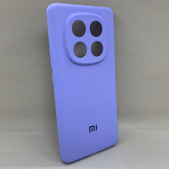 Чехол с логотипом для Xiaomi Redmi Note 14 Pro 4G | Противоударный | Soft Touch | Сиреневый