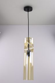 Люстра підвісна LOFT на 1 лампочку 25046 Чорний 50-90х10х13 см.