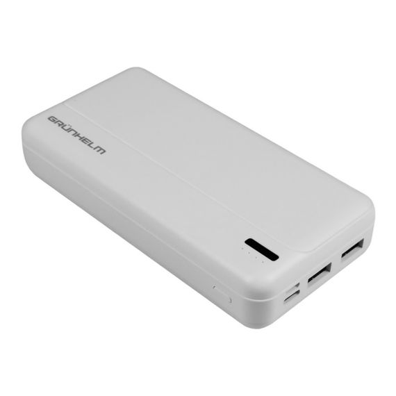 Power Bank - Портативна батарея 20.000 mAh. білий - GP-20W GRUNHELM | Зображення 2