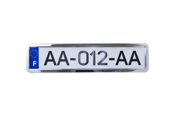 Рамка номерного знака 12Atelie - металлическая хром (951621)