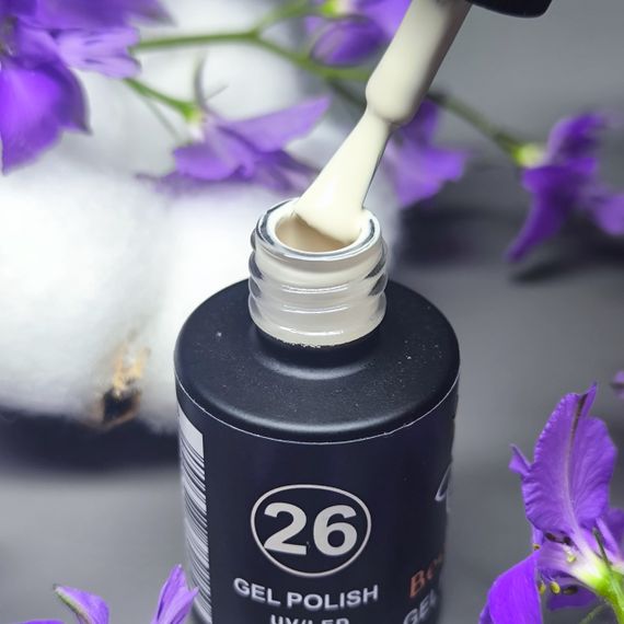 Гель-лак для нігтів Bee Nails 026 (світло-ванільний) 8мл