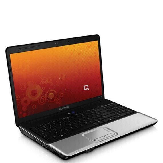 Ноутбук HP Compaq Presario CQ60 / 15.6" (1366x768) TN / Intel Celeron 585 (1 ядро з 2.16 GHz) / 4 GB DDR2 / 250 GB HDD / Intel GMA 4500M Graphics / WebCam / DVD-ROM / Windows 7 / АКБ не тримає б/в