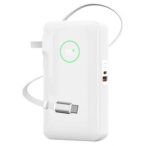 Портативное ЗУ Power Bank WIWU Wi-P049 22.5W+PD35W with cable 10000 mAh White