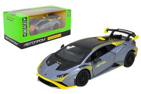 Машина металева 68716AB/AG 1:32"Lamborghini STO",батарейка, світло, звук, відкрив. двері, у короб.18x9x8 см АВТОПРОМ