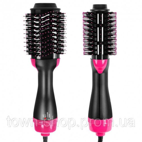 Фен Щетка расчёска 3в1 One step Hair Dryer 1000 Вт 3 режима выпрямитель для укладки волос стайлер с функцией | Зображення 2