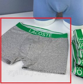 Чоловічі Труси боксери Lacoste труси Лакоста 2XL, Сірий
