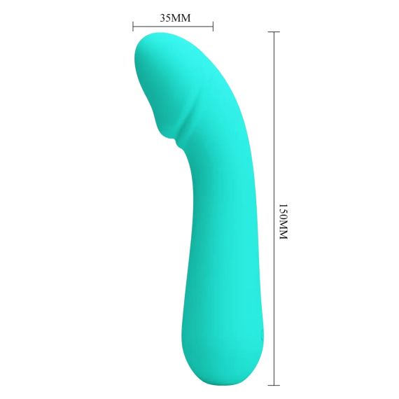 Вібромасажер для стимуляції точки G Pretty Love - Cetus Green, BI-014723-4 Sex Aura | Зображення 9