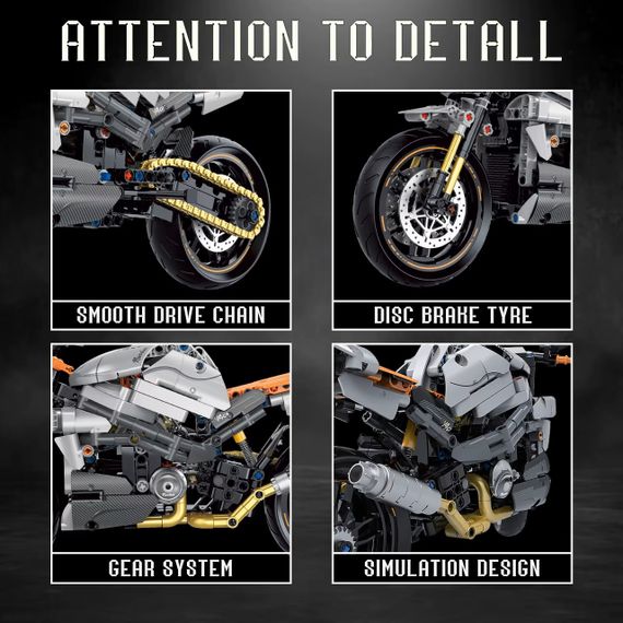 Конструктор LEGO технік мотоцикл Harley-Davidson в масштабі 1:8 642 деталей | Зображення 6