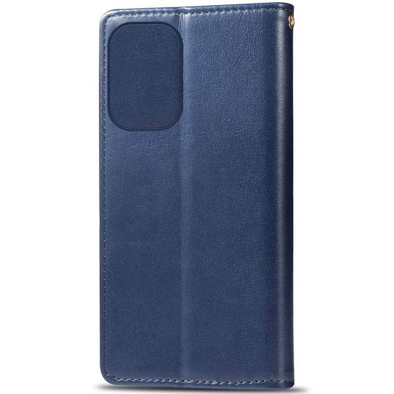 Шкіряний чохол-книжка GETMAN Gallant (PU) для ZTE Blade A72 Штучна шкіра, Слот для візитки, Синій | Зображення 4