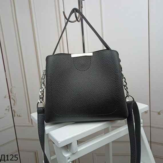 Невелика жіноча сумка крос-боді Чорна