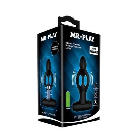 Анальна пробка - Mr.Play Silicone Vibrating Anal Plug Sex Aura