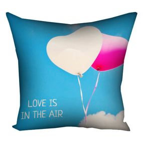 Подушка габардинова з принтом Love is in the air 40x40 см (4P_LP258)