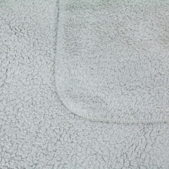 Плед-ковдра з шерпи та флісу світло-сірий Love You 200 x 220 см | Зображення 4