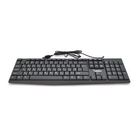 Клавиатура USB Merlion KB-ALFA,довж. кабеля 135см,,(460х158х33мм) Black,104к,Q20