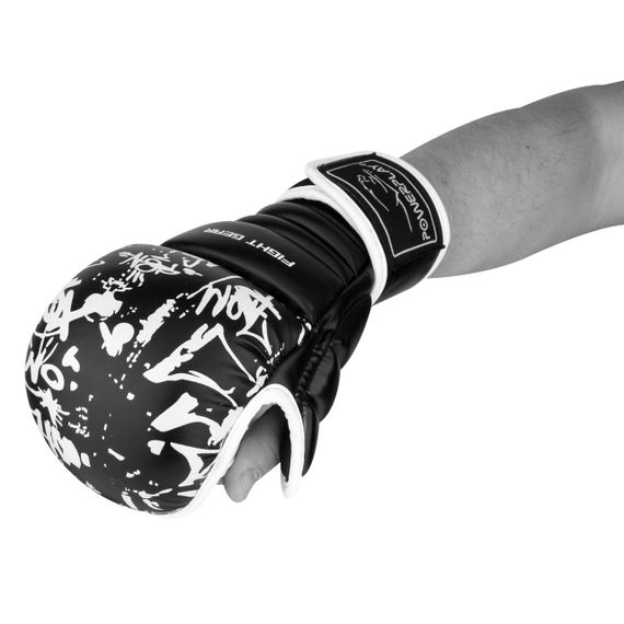 Рукавички для Karate PowerPlay 3092KRT Чорні-Білі M | Зображення 3