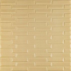 3D панель самоклеюча кладка жовто-пісочна 770х700х7 мм (032) SW-00000010