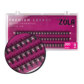 Ресницы-пучки ZOLA 20D 9 mm