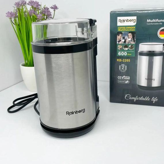 Мощная електическая кофемолка для дома Rainberg RB 2205 600 Вт | Зображення 3
