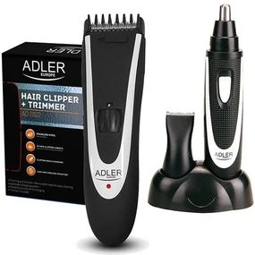 Машинка для стрижки Adler AD 2822 чоловічий тример з насадками для голови носа вух та тіла