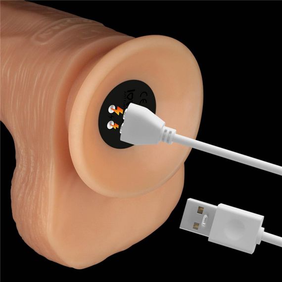 Реалістичний вібратор - Vibrating Power Basics Cock 11" Sex Aura | Зображення 7