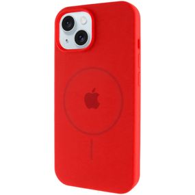 Чохол Silicone Case Full Protective (AA) with MagSafe для Apple iPhone 15 Plus (6.7") Червоний / Red