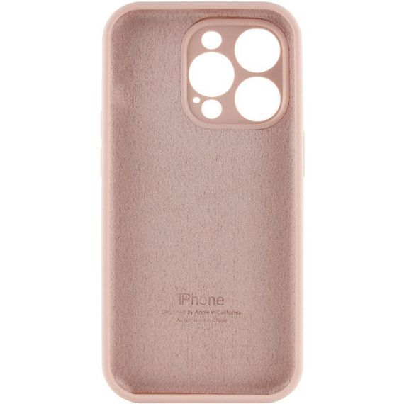 Чохол Silicone Case Full Camera Protective (AA) для Apple iPhone 15 Pro (6.1") Рожевий / Pink Sand | Зображення 3