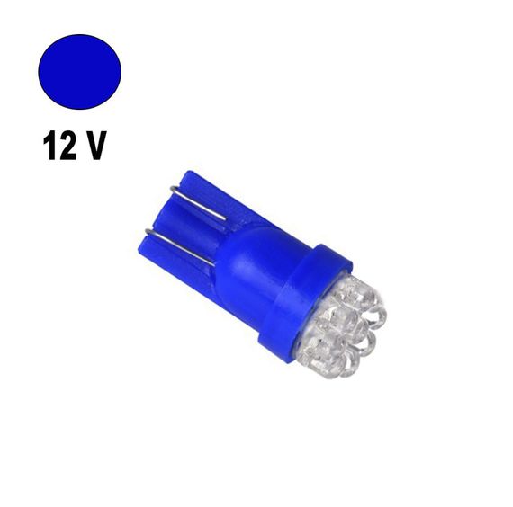 Автолампа Terra T10 / W5W, цоколь W2.1x9.5d, LEDx7, синий, 12V | Зображення 1