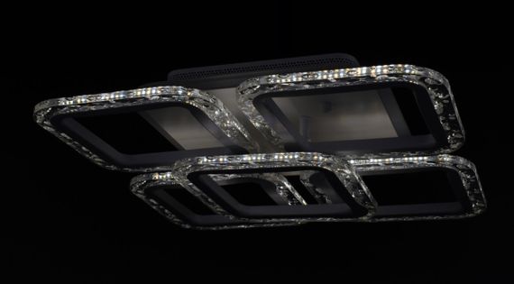 Люстра світлодіодна стельова LED світильник для квартири на стелю лед з пультом 26089 Білий 10х38х38 см. | Зображення 4