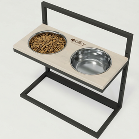 Миски на регулируемой подставке для больших собак Hollky Flex L (2 × 1.8 л) FL-502850-GRWH