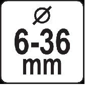 Розгортка для зінкування труб Польща 6-36 мм VOREL-78385 | Зображення 2