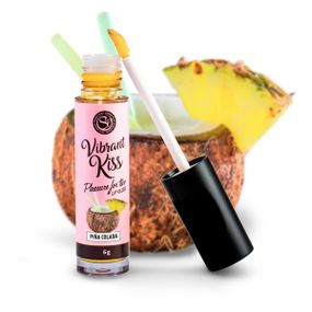 Жидкий вибратор LIP GLOSS VIBRANT KISS PINA COLADA sexstyle